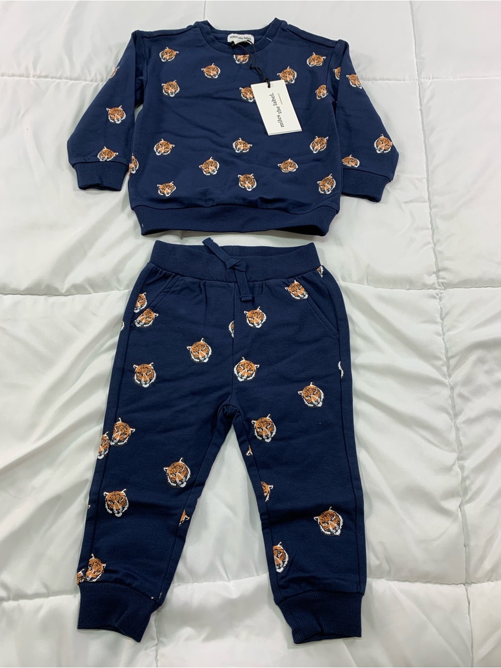 New miles the label sweater and pants set size 12 M